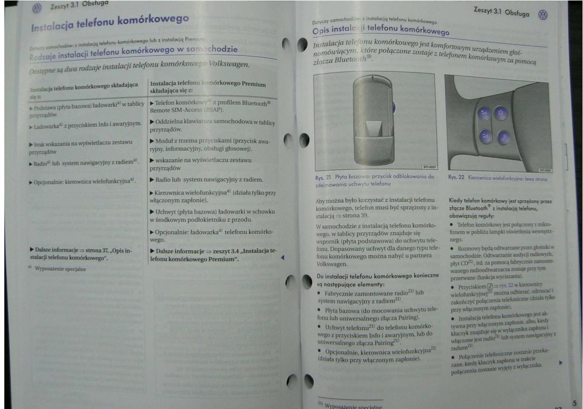 VW Passat B6 instrukcja obslugi / page 21