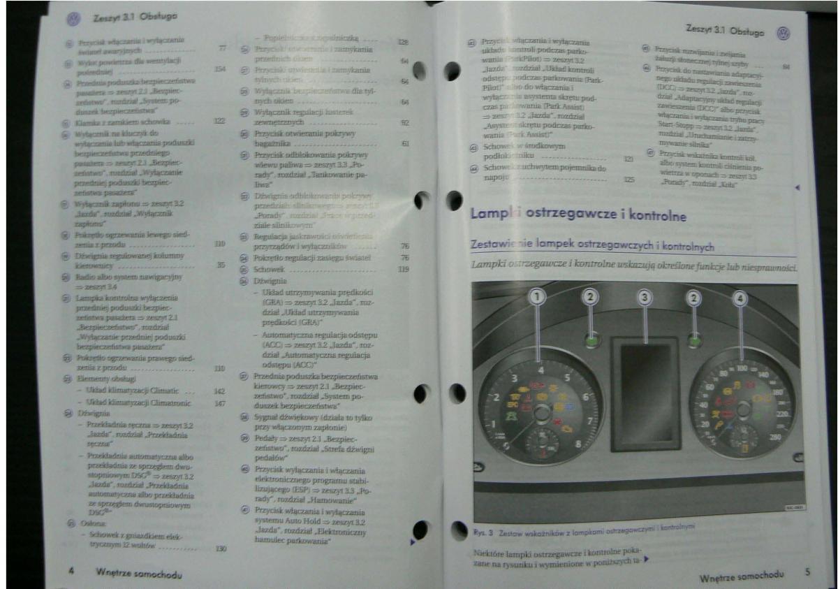 VW Passat B6 instrukcja / page 5