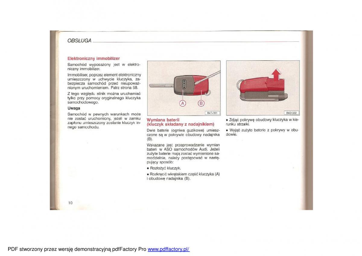 manual  Audi TT I 1 instrukcja / page 9