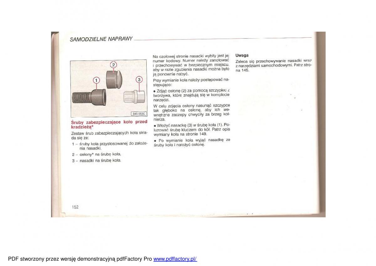 Audi TT I 1 instrukcja obslugi / page 150