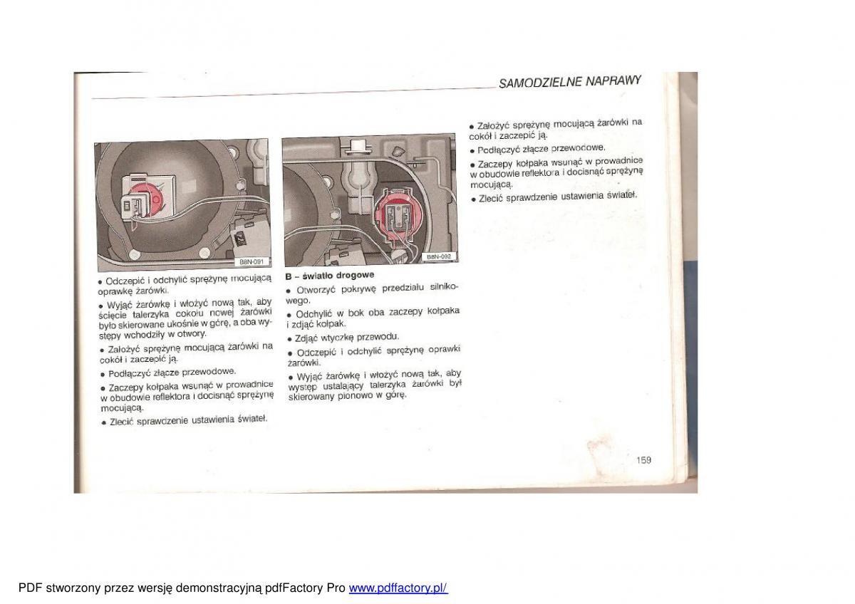 Audi TT I 1 instrukcja obslugi / page 157