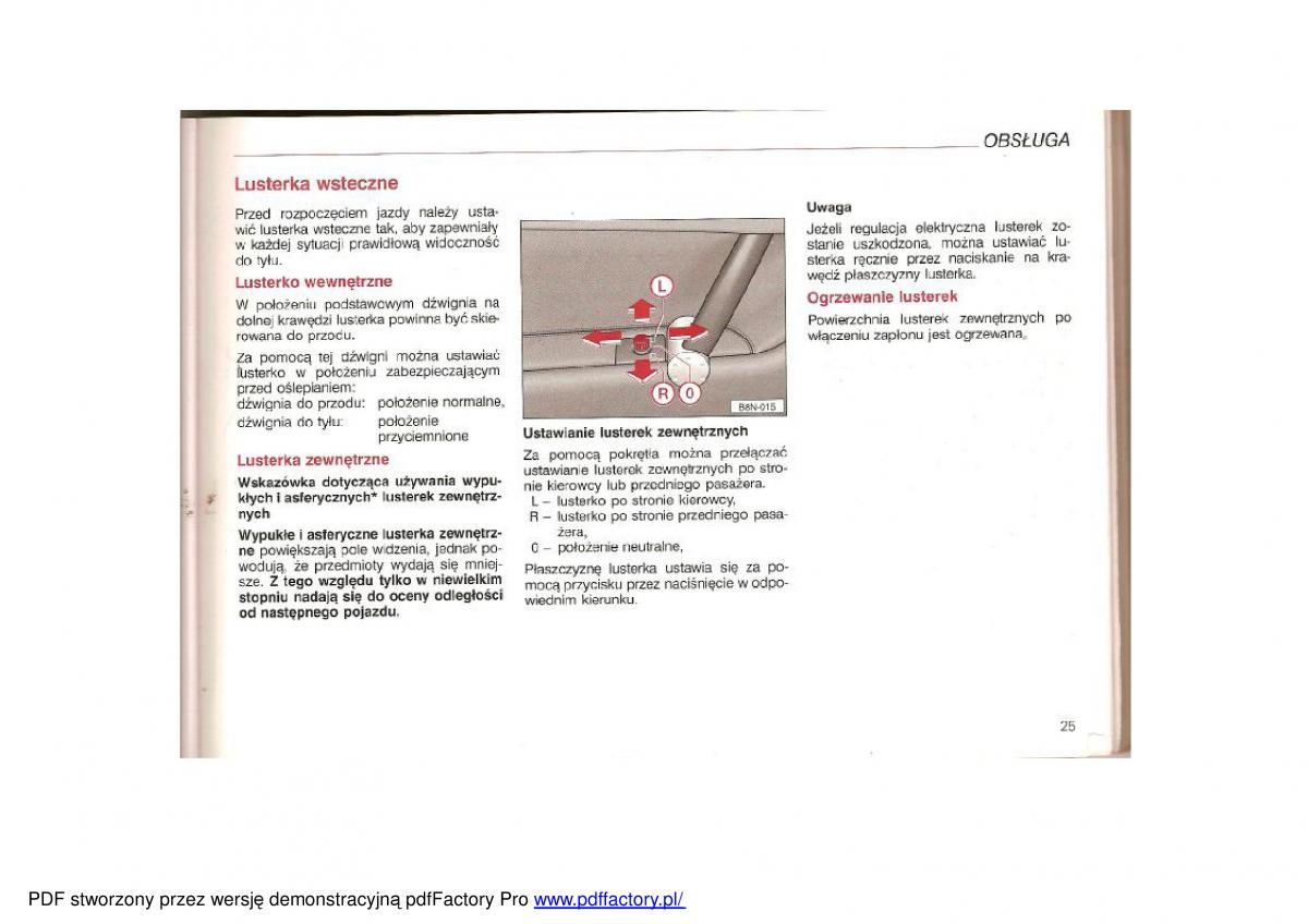 Audi TT I 1 instrukcja obslugi / page 24