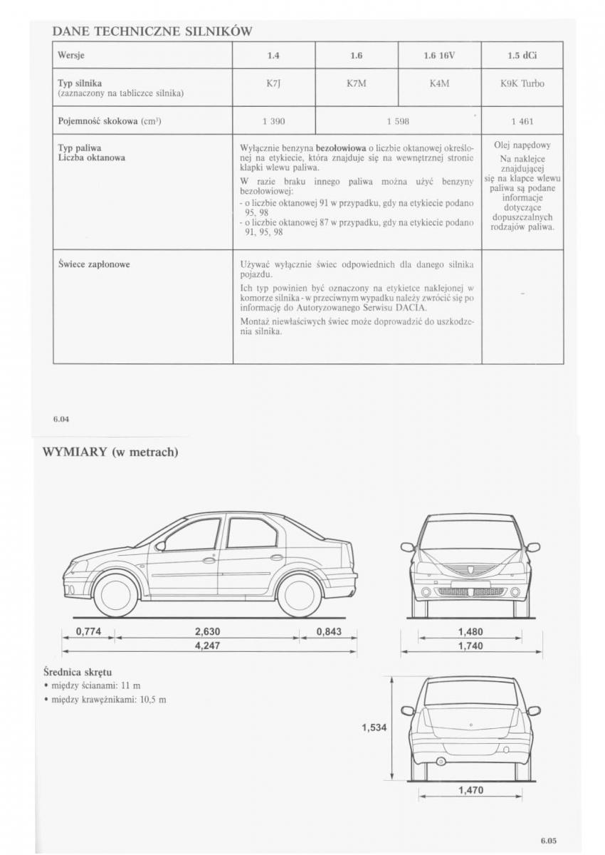 Dacia Logan I 1 instrukcja obslugi / page 66