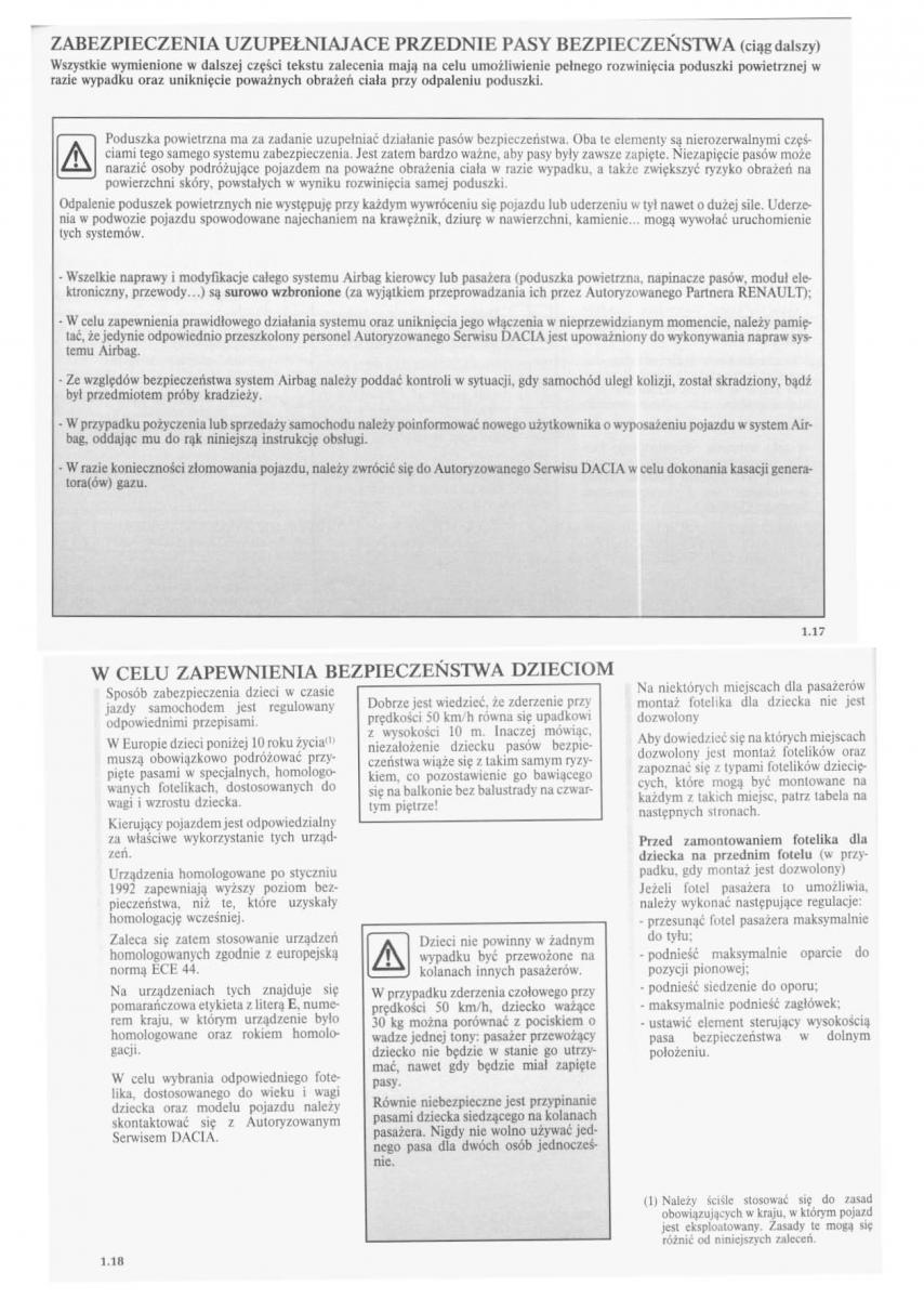 manual  Dacia Logan I 1 instrukcja / page 12