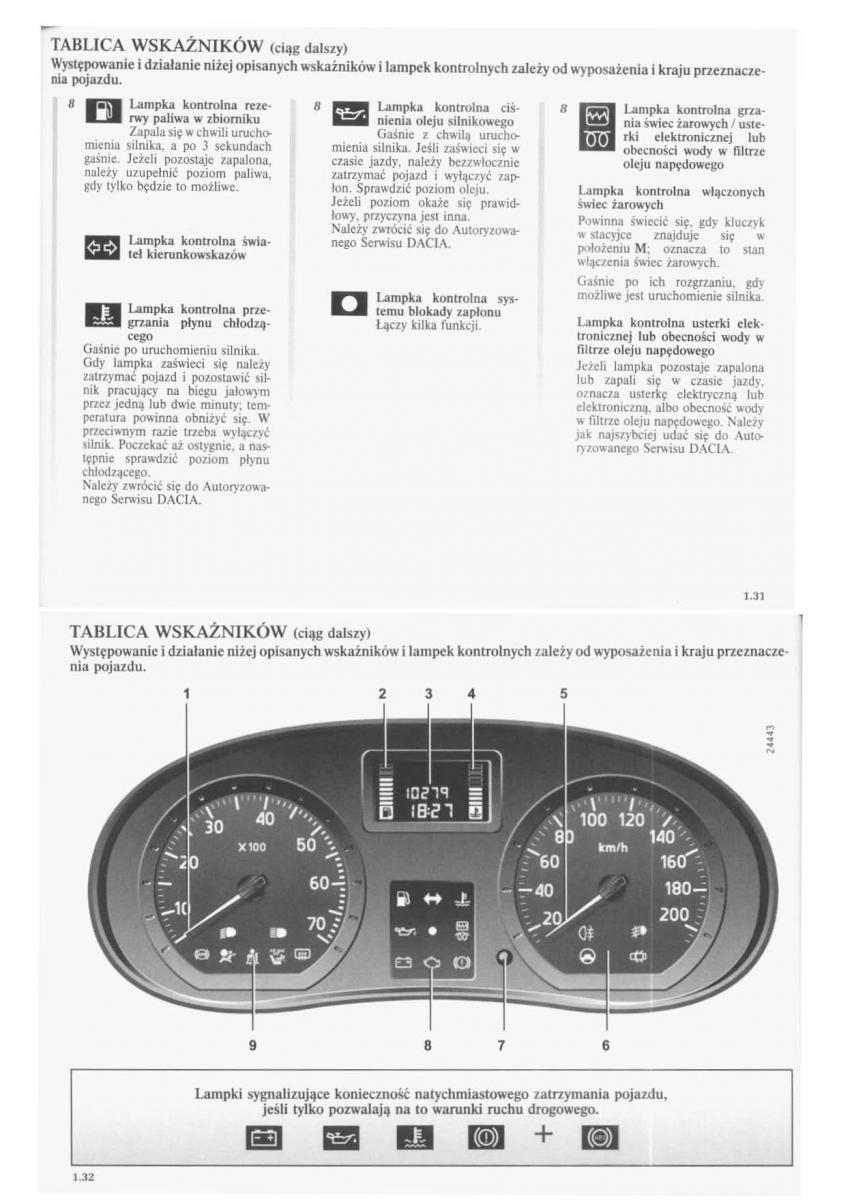 manual  Dacia Logan I 1 instrukcja / page 19