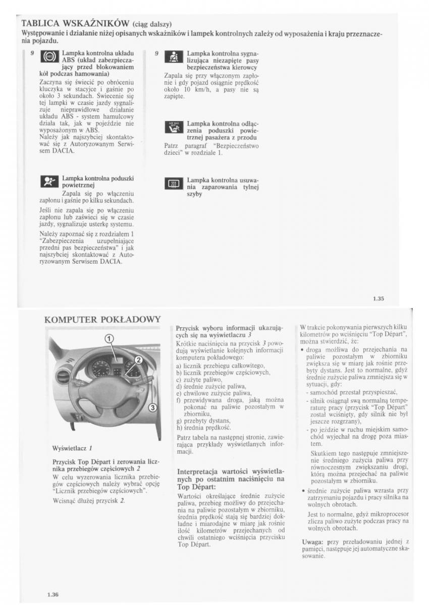 manual  Dacia Logan I 1 instrukcja / page 21