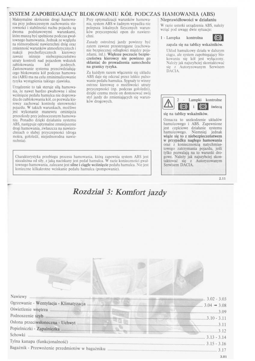 Dacia Logan I 1 instrukcja obslugi / page 32