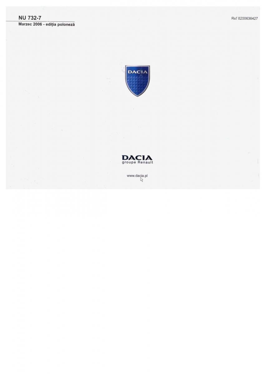 manual  Dacia Logan I 1 instrukcja / page 70