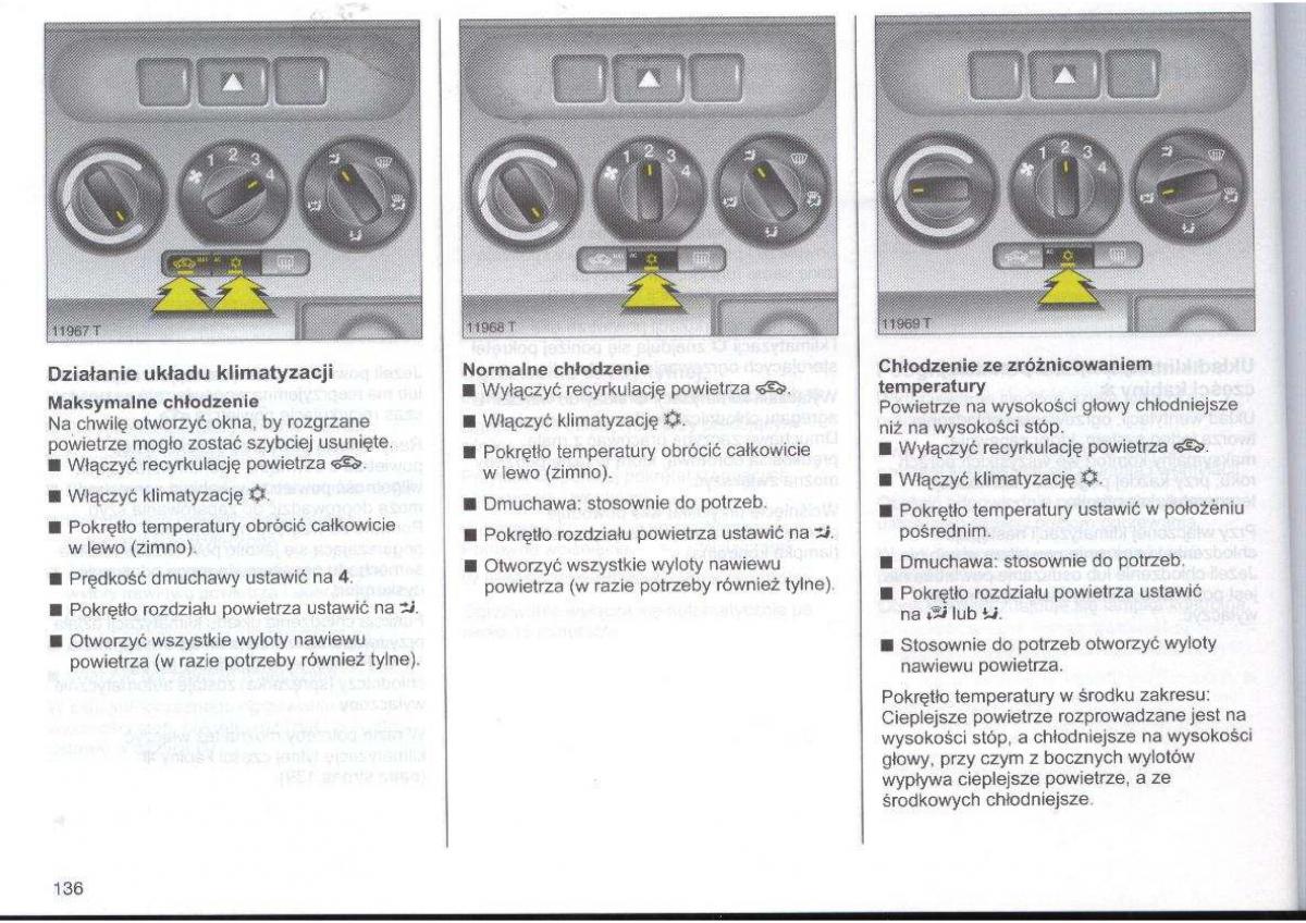 Opel Zafira A Vauxhall instrukcja obslugi / page 137