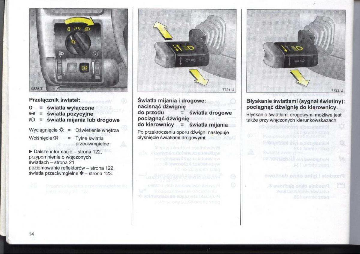 Opel Zafira A Vauxhall instrukcja obslugi / page 15