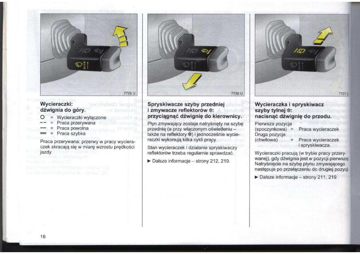 Opel Zafira A Vauxhall instrukcja obslugi / page 17