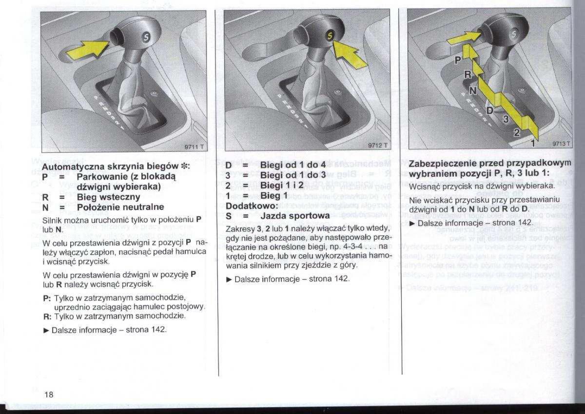 Opel Zafira A Vauxhall instrukcja obslugi / page 19