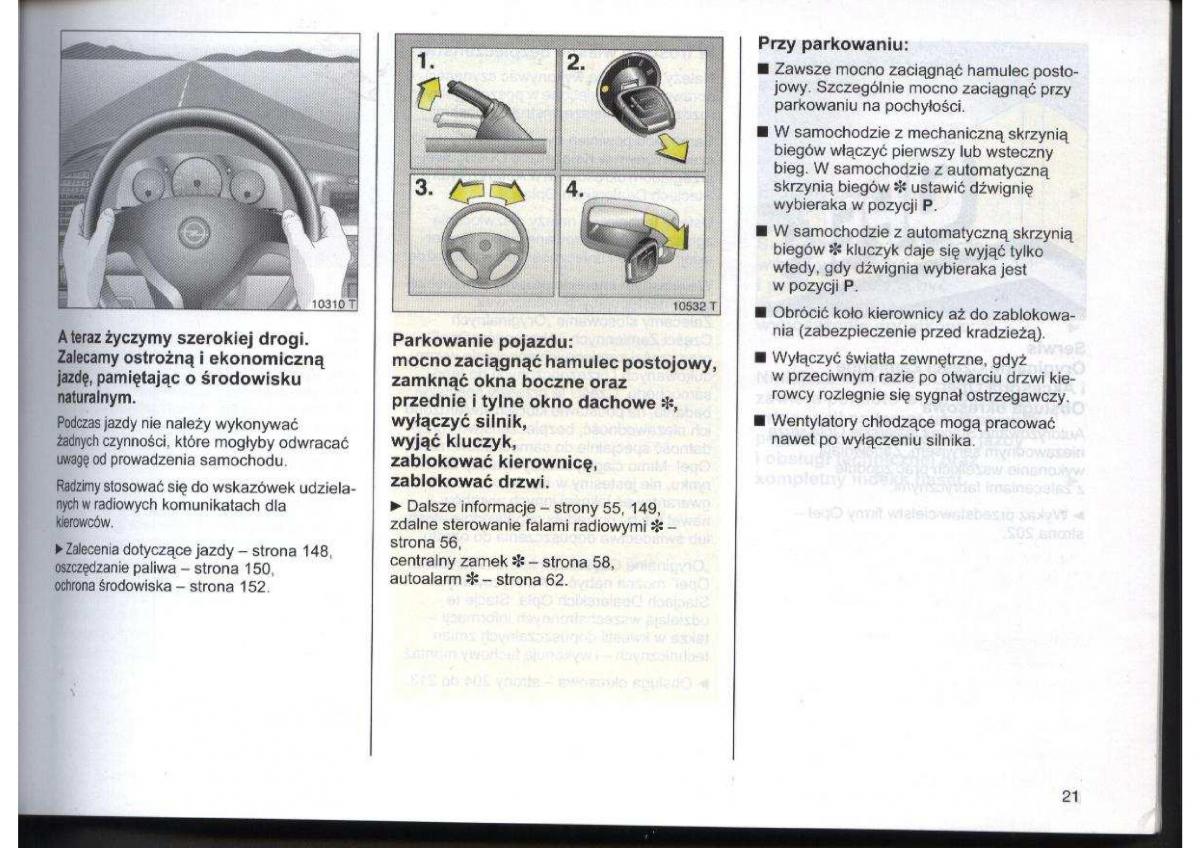 Opel Zafira A Vauxhall instrukcja obslugi / page 22