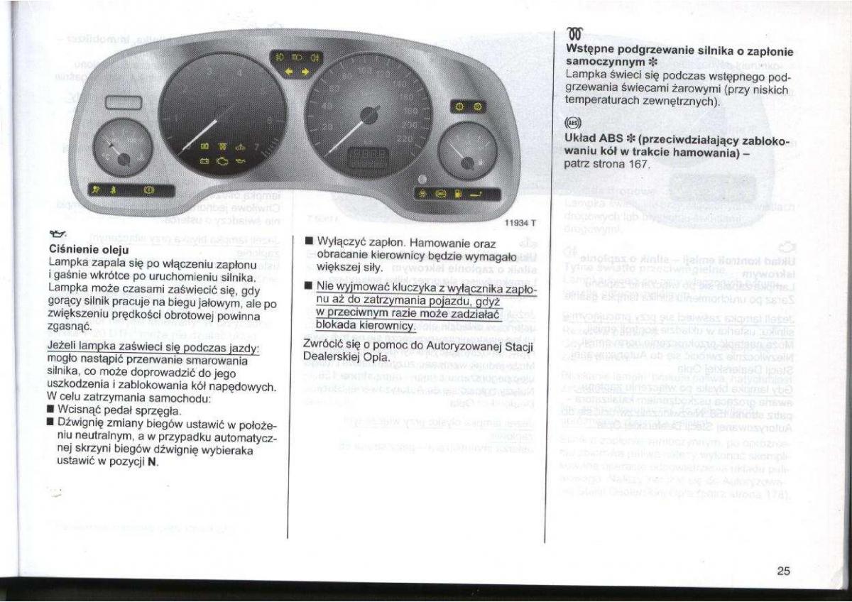 Opel Zafira A Vauxhall instrukcja obslugi / page 26
