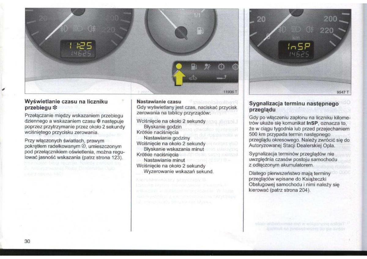 Opel Zafira A Vauxhall instrukcja obslugi / page 31