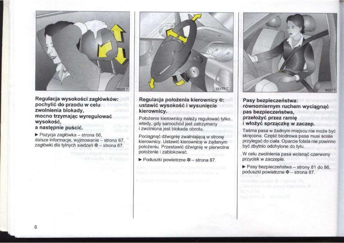 Opel Zafira A Vauxhall instrukcja obslugi / page 7
