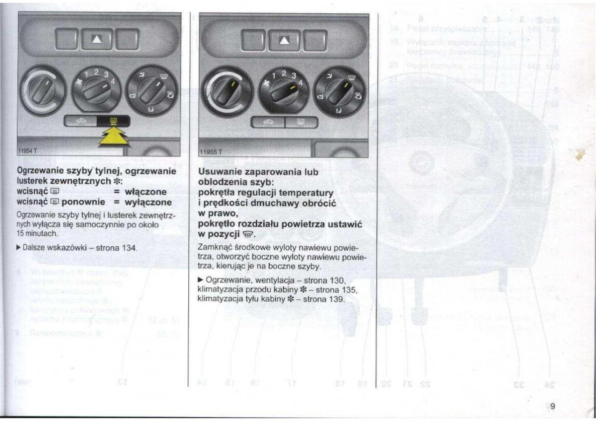 Opel Zafira A Vauxhall instrukcja obslugi / page 10
