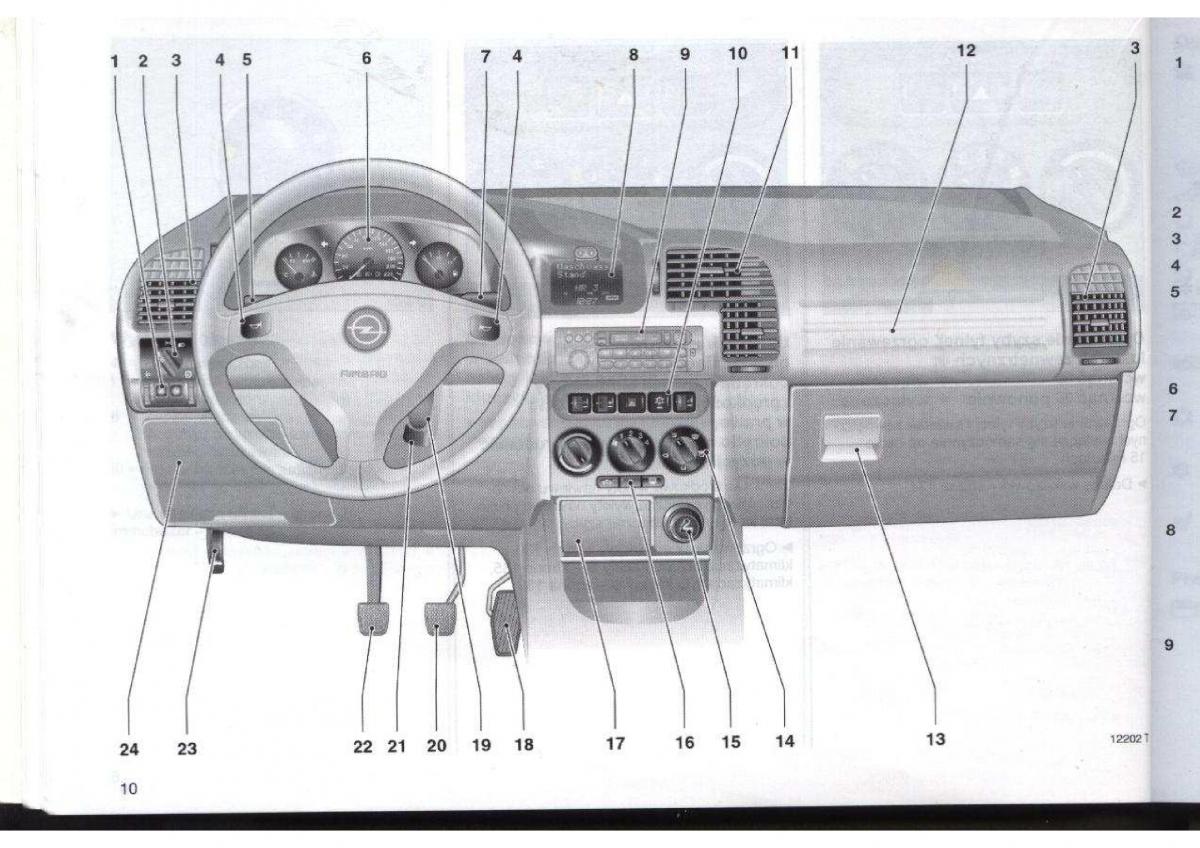 manual  Opel Zafira A Vauxhall instrukcja / page 11