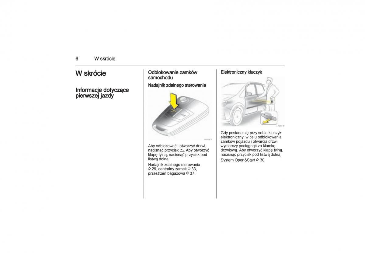 manual  Opel Zafira B Vauxhall instrukcja / page 6