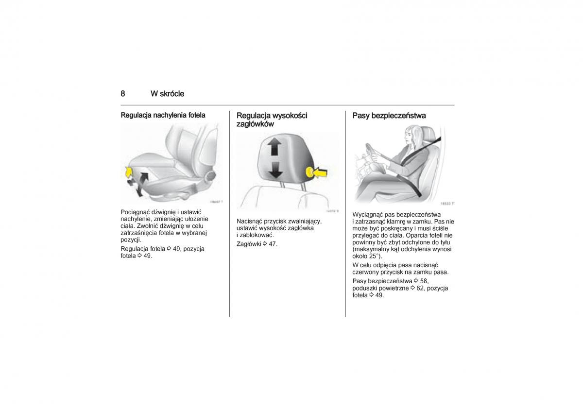 manual  Opel Zafira B Vauxhall instrukcja / page 8