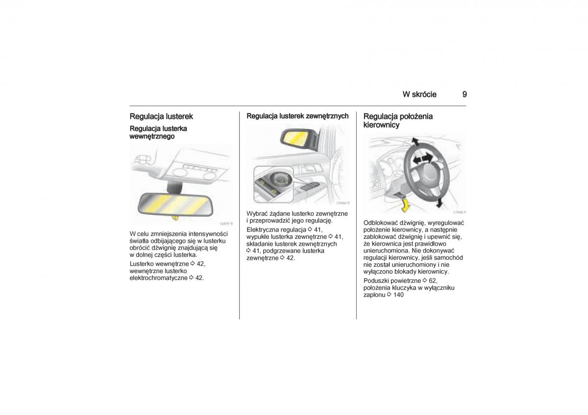 manual  Opel Zafira B Vauxhall instrukcja / page 9