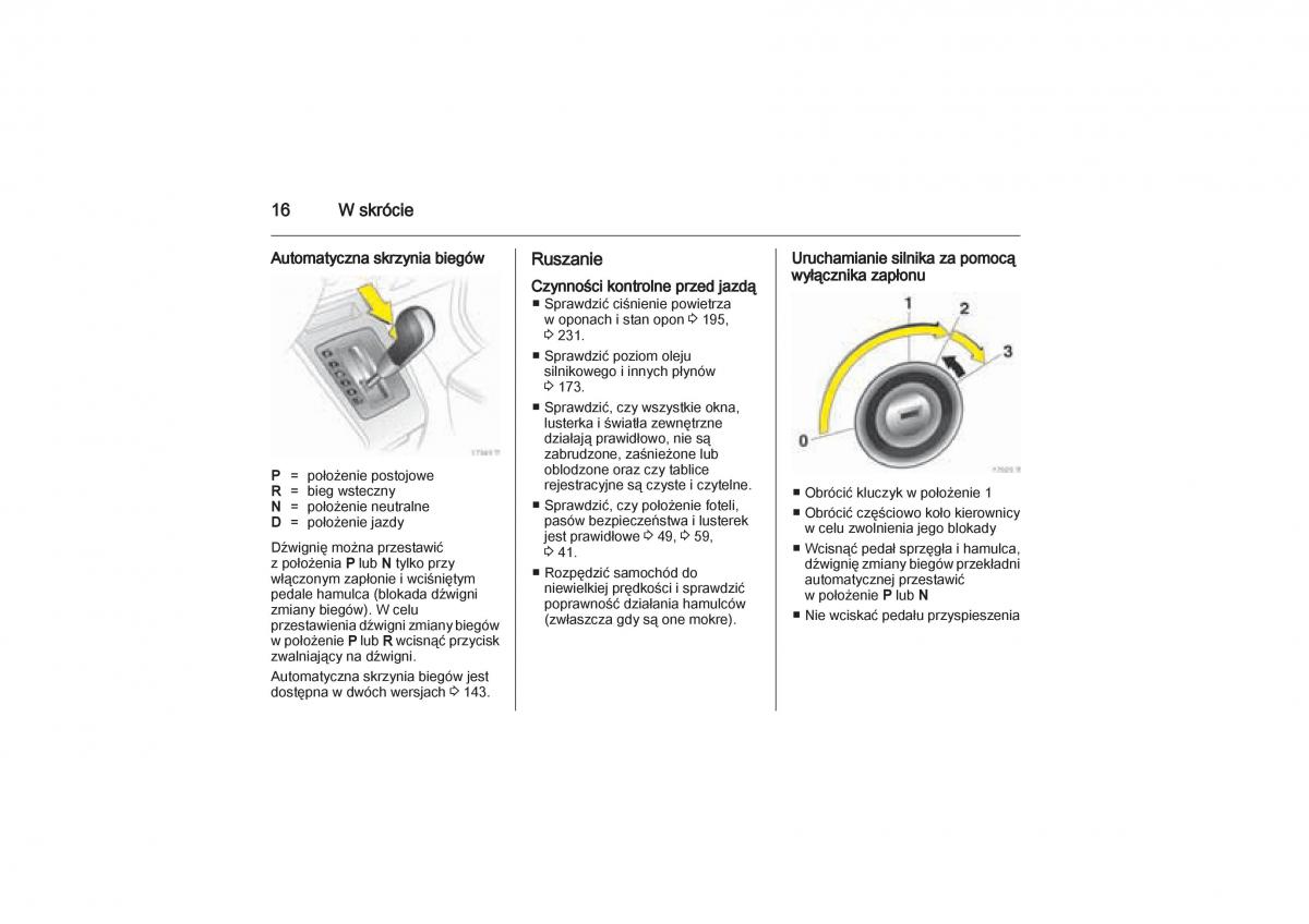 Opel Zafira B Vauxhall instrukcja obslugi / page 16