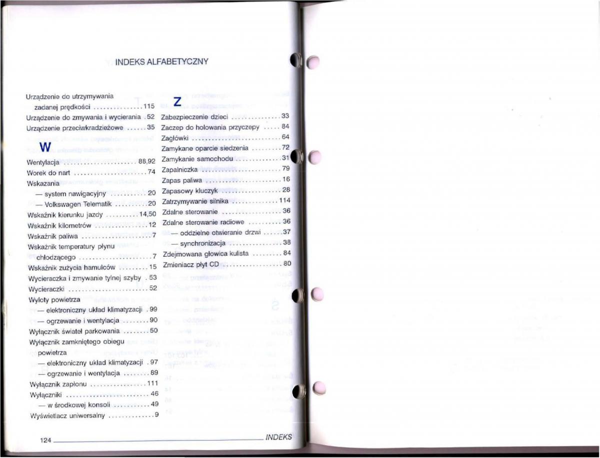VW Passat B5 instrukcja obslugi / page 62
