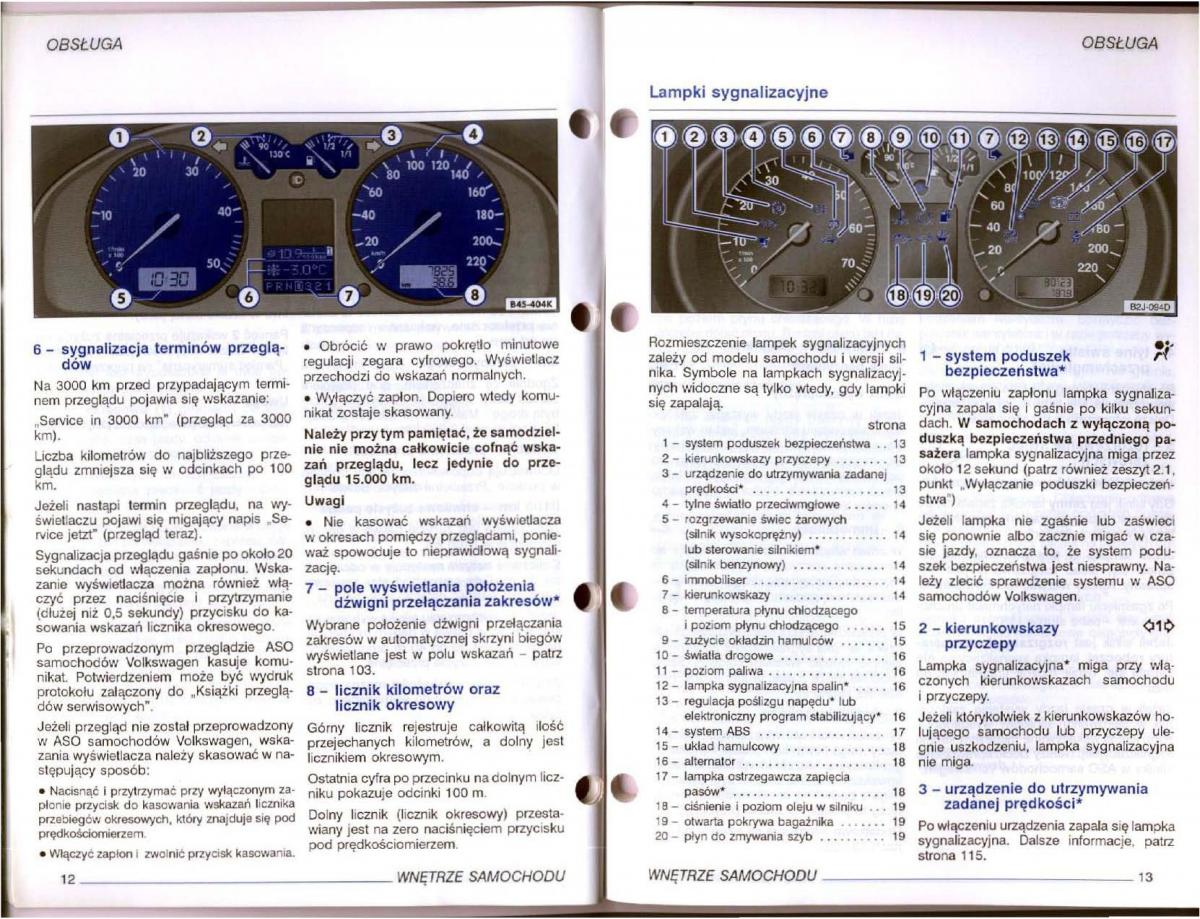 VW Passat B5 instrukcja obslugi / page 7