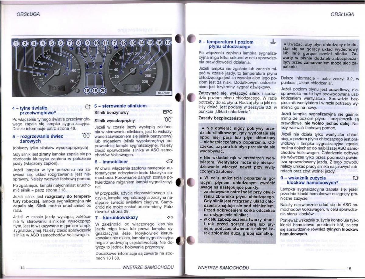 manual  VW Passat B5 instrukcja / page 8