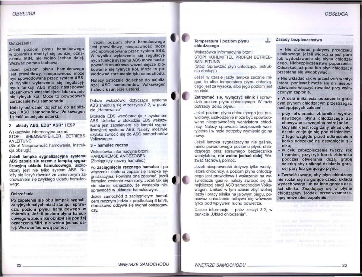 manual  VW Passat B5 instrukcja / page 12