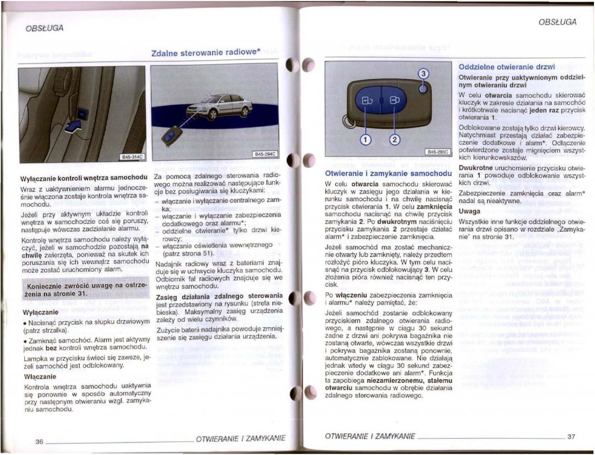 VW Passat B5 instrukcja obslugi / page 19