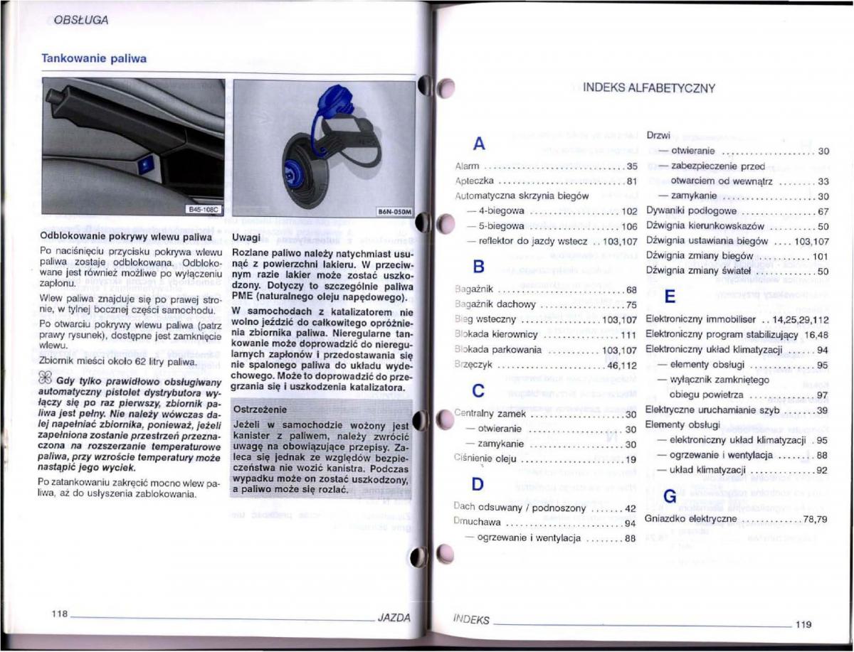 VW Passat B5 instrukcja obslugi / page 59