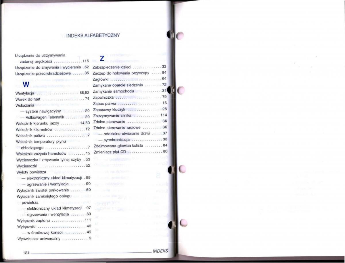 manual  VW Passat B5 instrukcja / page 62