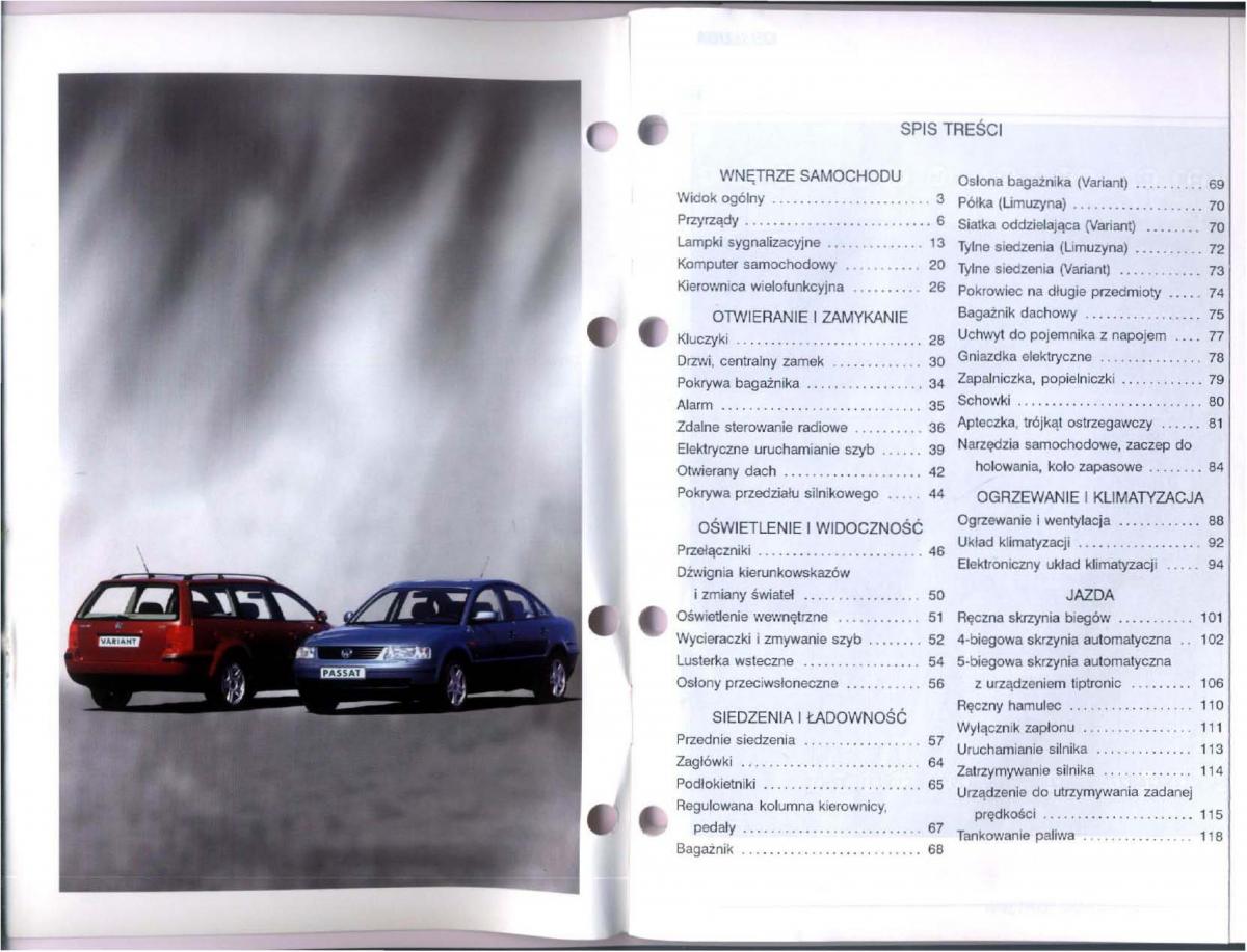 VW Passat B5 instrukcja obslugi / page 1