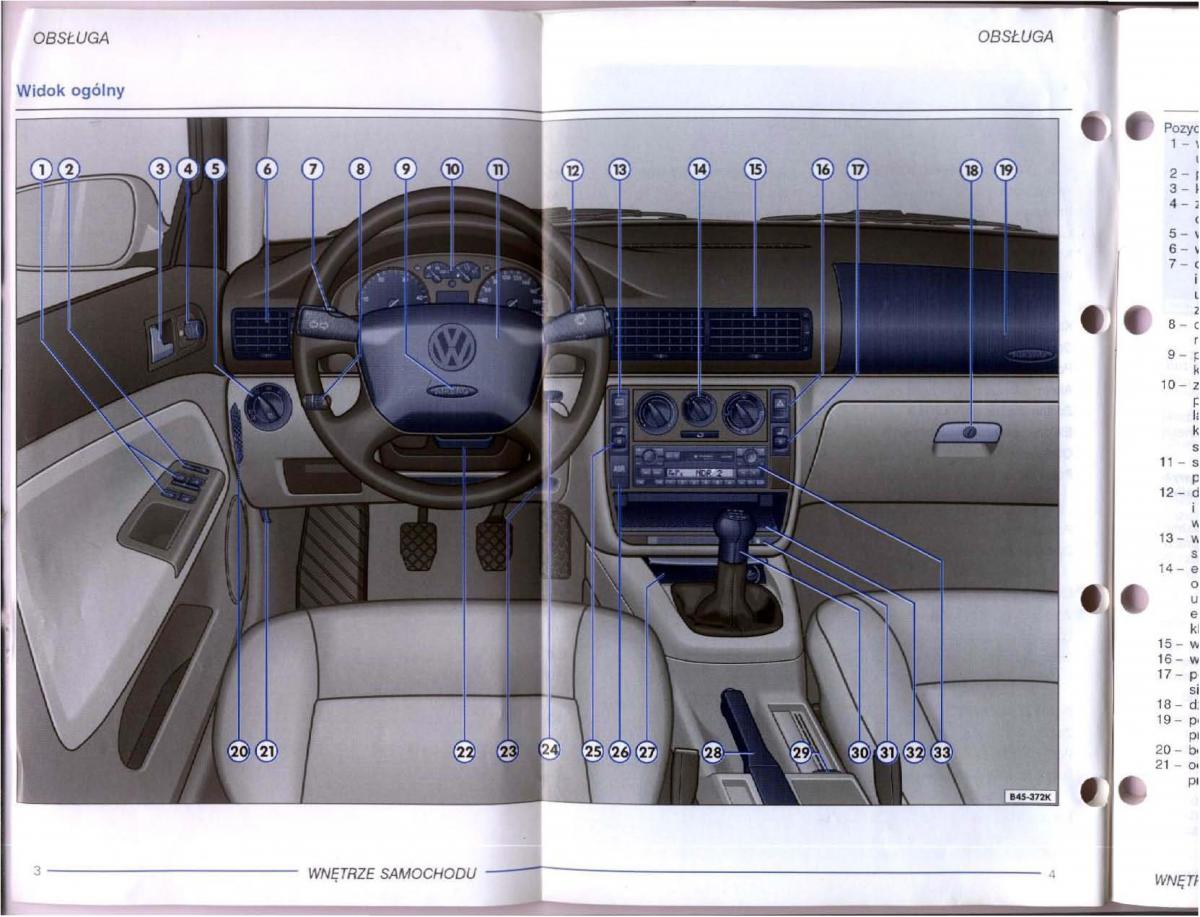 manual  VW Passat B5 instrukcja / page 2