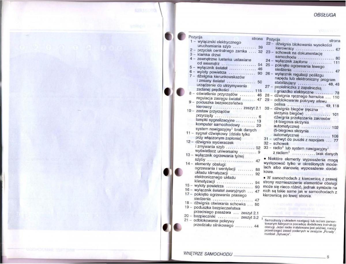 VW Passat B5 instrukcja obslugi / page 3