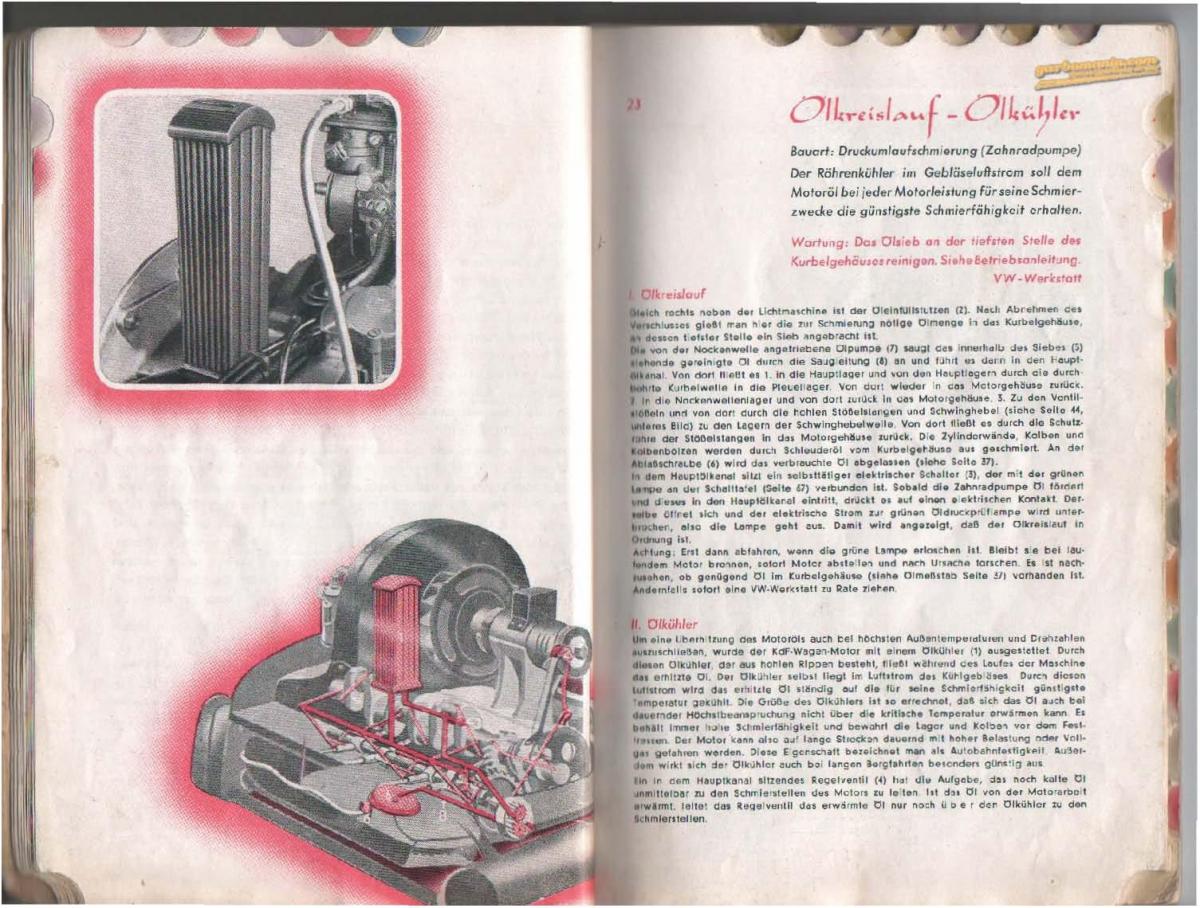 VW Beetle 1939 Garbus owners manual Handbuch / page 13