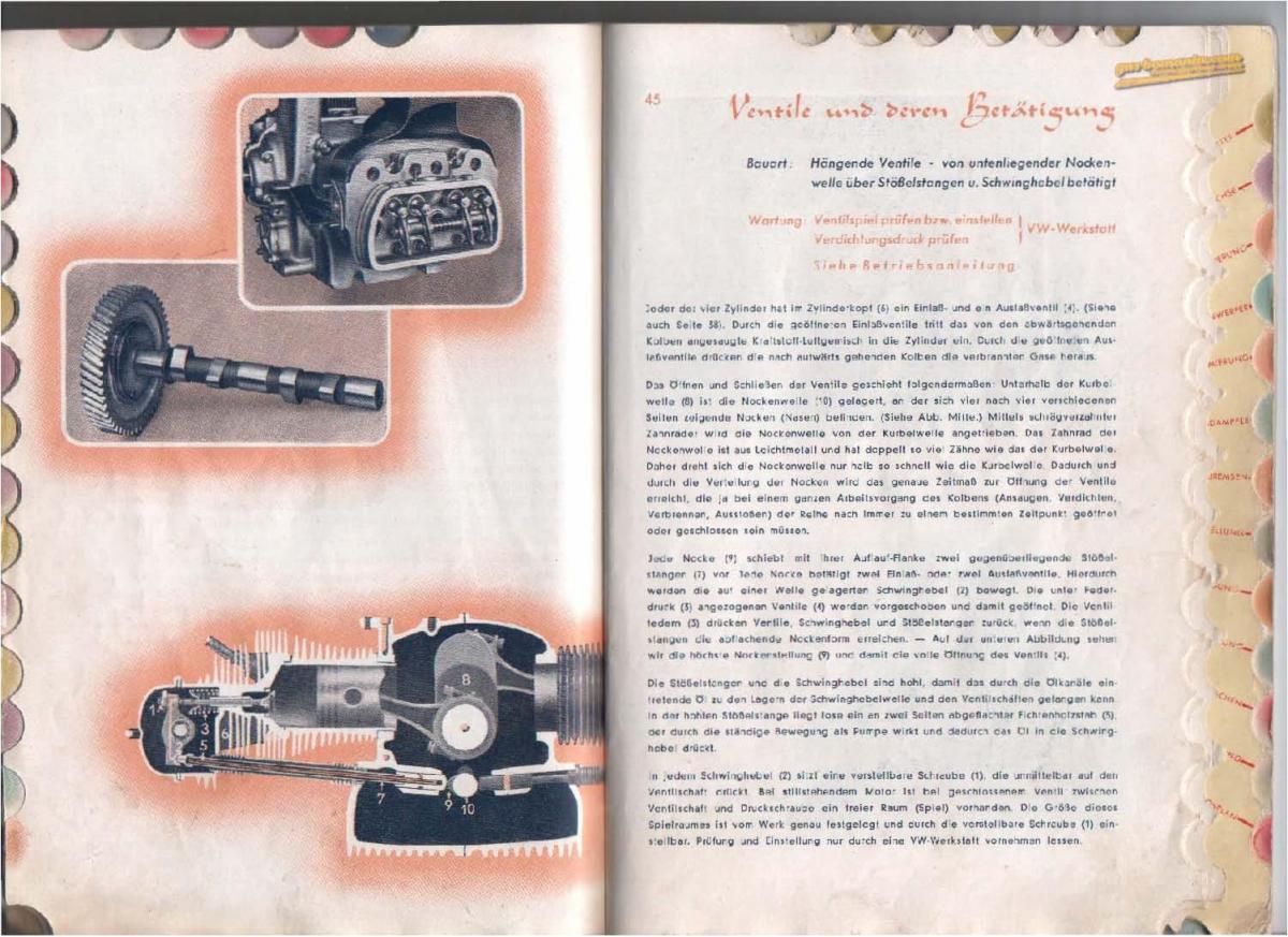 VW Beetle 1939 Garbus owners manual Handbuch / page 23