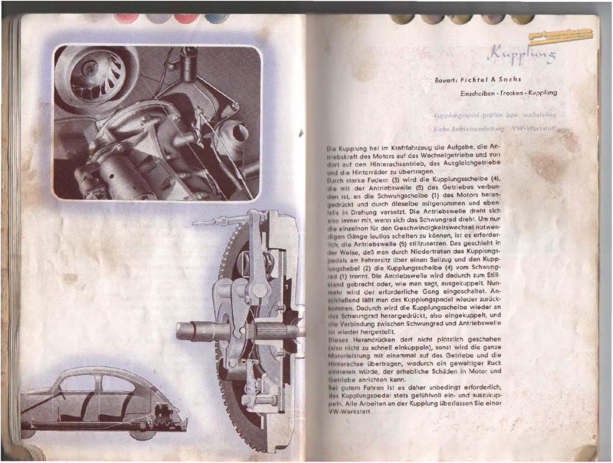 VW Beetle 1939 Garbus owners manual Handbuch / page 10