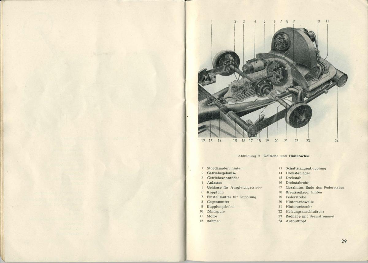 VW Beetle 1950 Garbus owners manual Handbuch / page 16