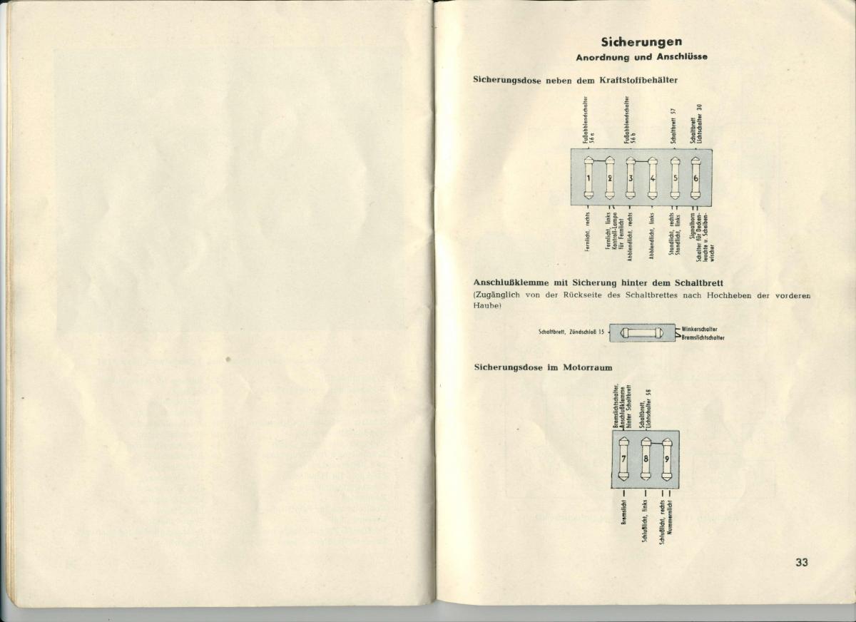 VW Beetle 1950 Garbus owners manual Handbuch / page 18