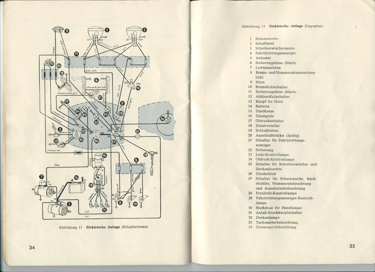 VW Beetle 1950 Garbus owners manual Handbuch / page 19