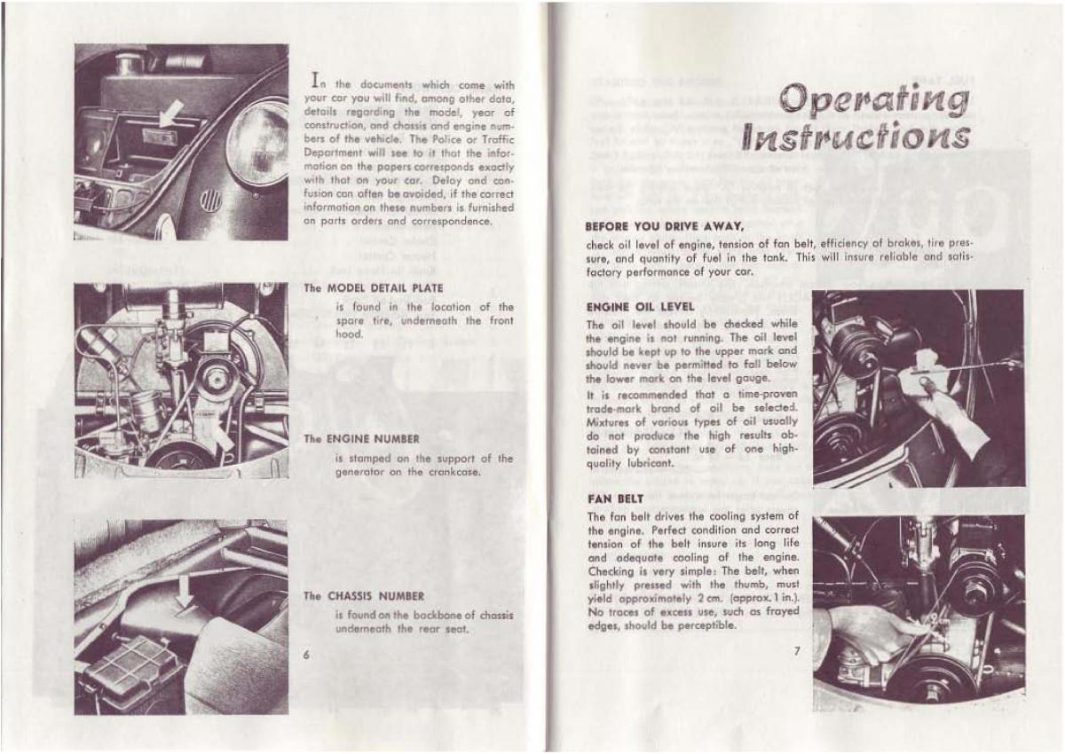 VW Beetle 1952 Garbus owners manual / page 24