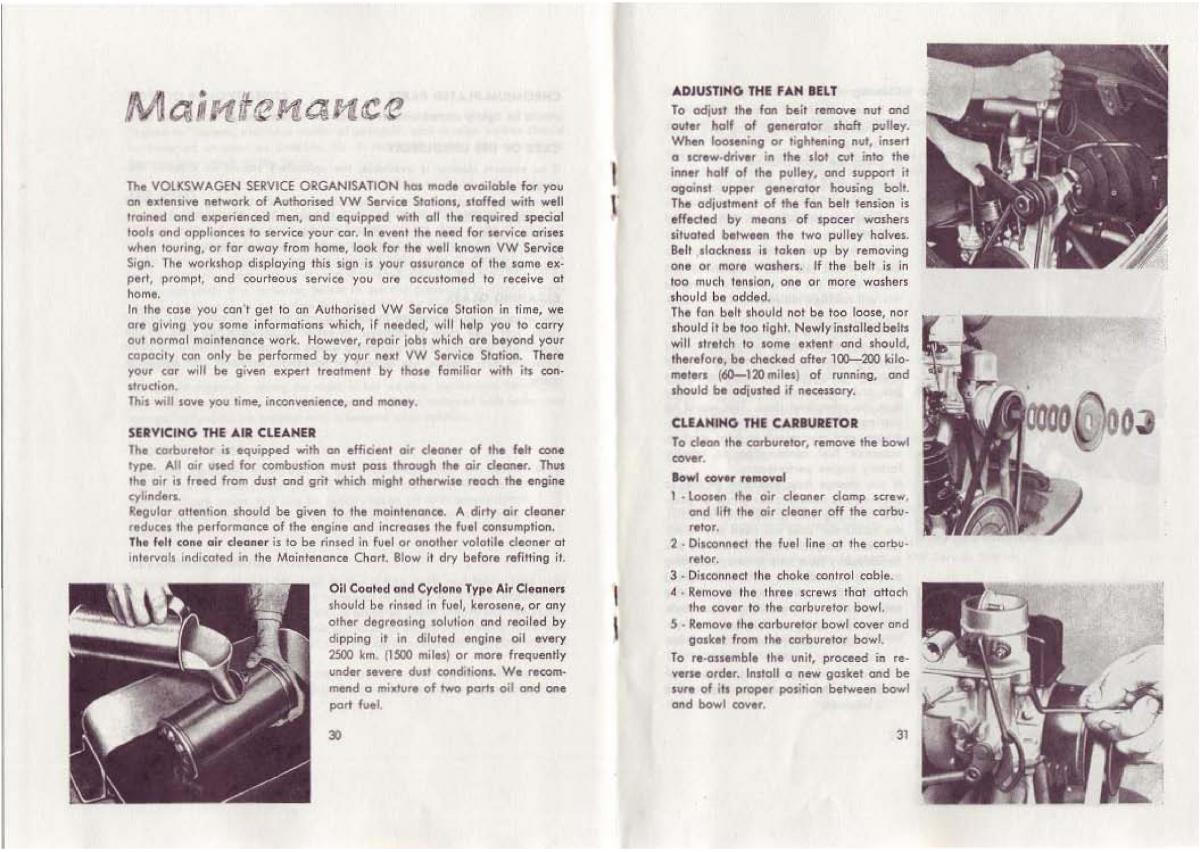 VW Beetle 1952 Garbus owners manual / page 8
