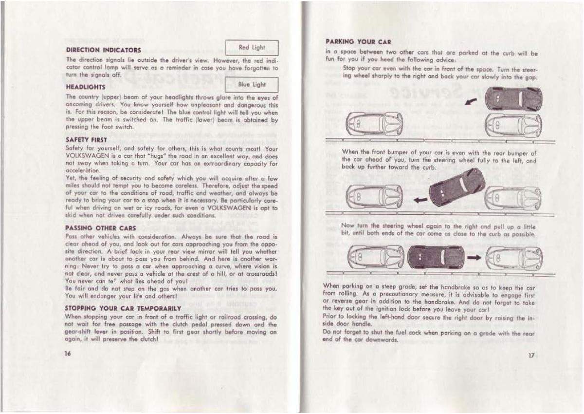 VW Beetle 1952 Garbus owners manual / page 29