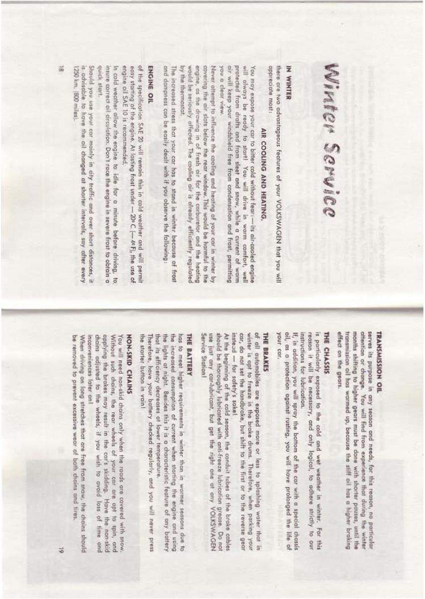 manual  VW Beetle 1952 Garbus owners manual / page 30