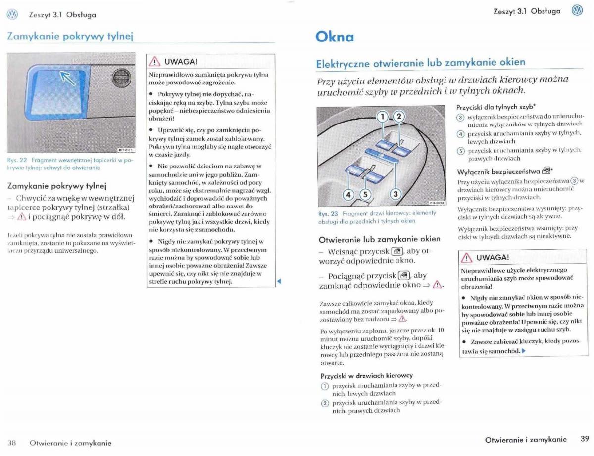 VW Touran I 1 instrukcja obslugi / page 21