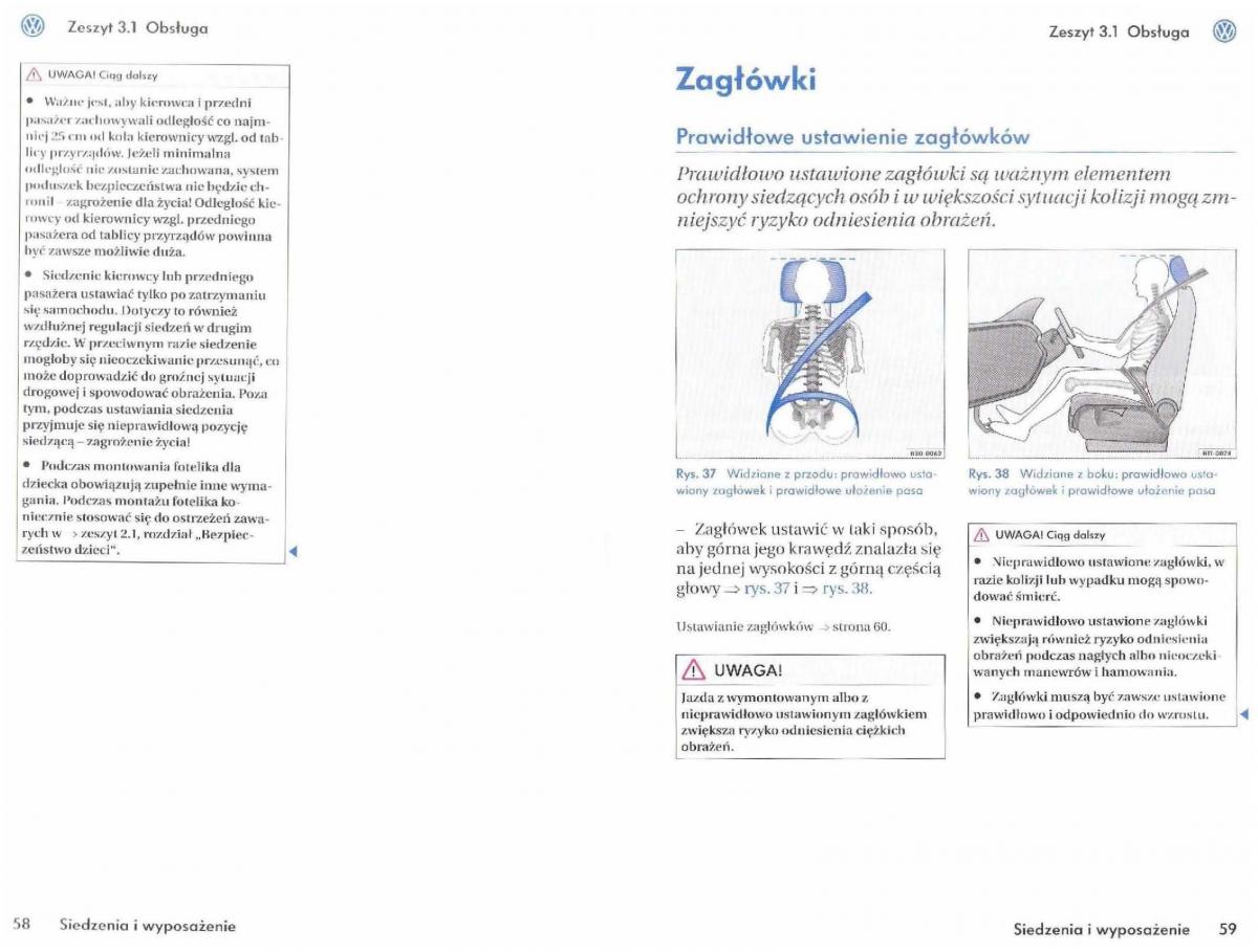 instrukcja obslugi  VW Touran I 1 instrukcja / page 31