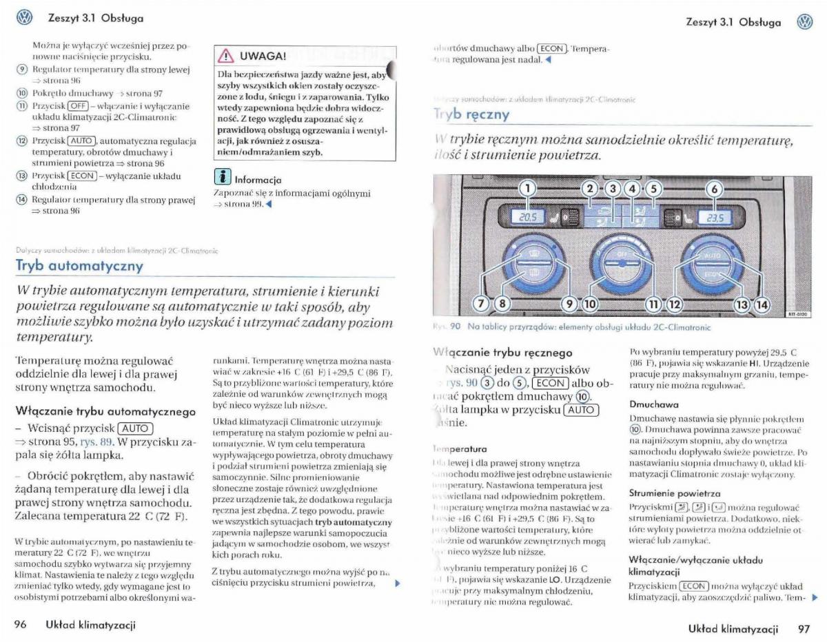 instrukcja obslugi  VW Touran I 1 instrukcja / page 50