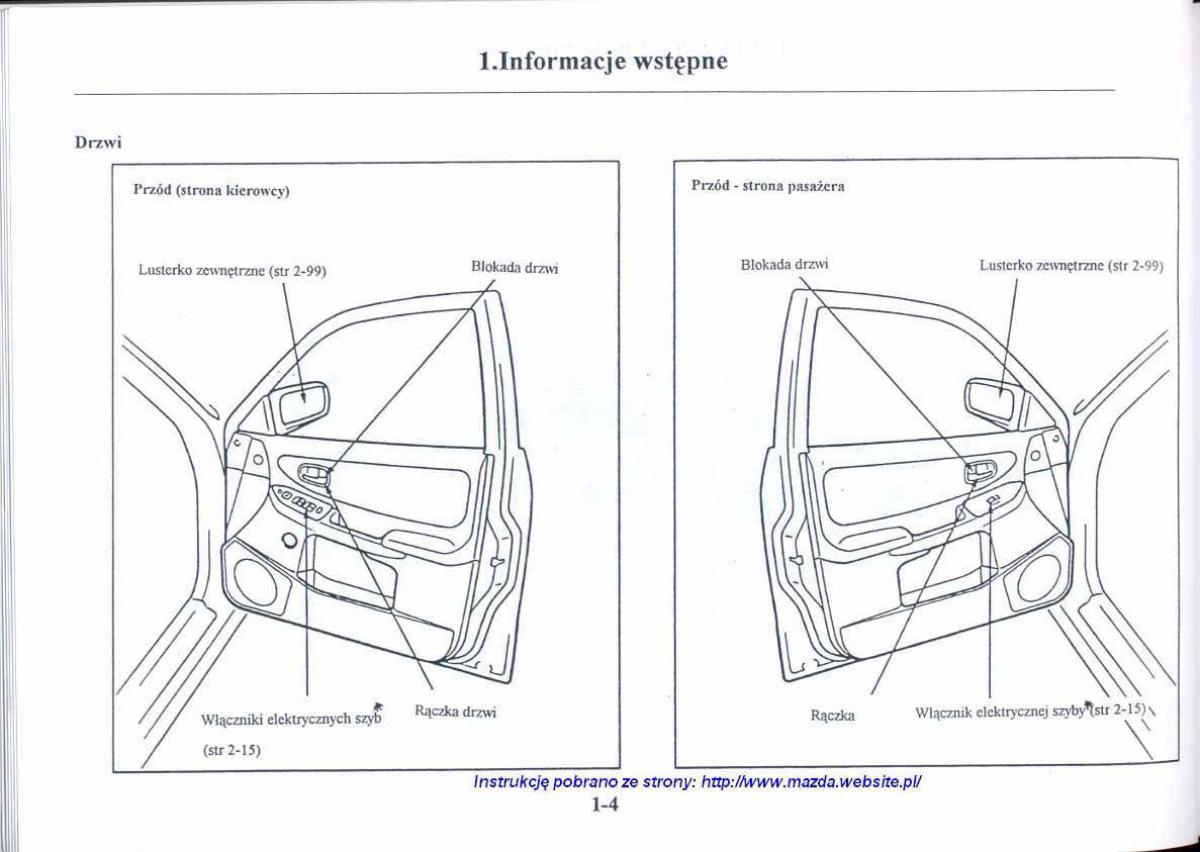 manual  Mazda 626 V instrukcja / page 9